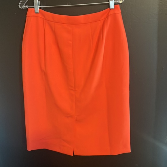 Talbots orange zipper skirt - Picture 6 of 6